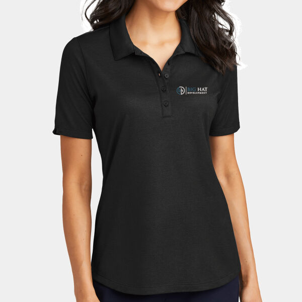 Optional Logo  - Ladies Fine Pique Blend Polo Thumbnail