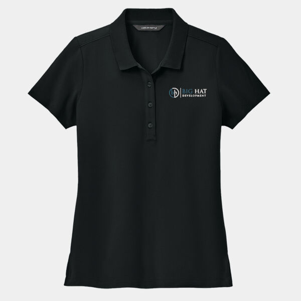 Optional Logo  - Women's Stretch Pique Polo Thumbnail