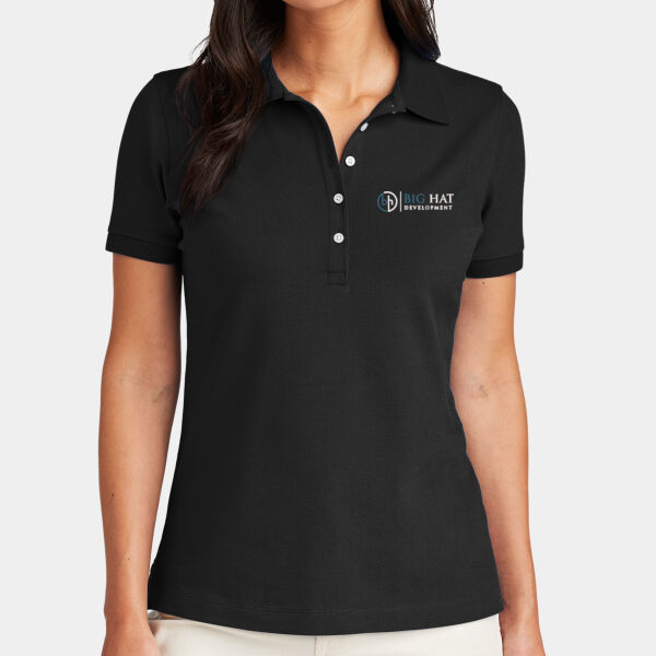 Optional Logo  - Women's Pima Cotton Pique Polo Thumbnail