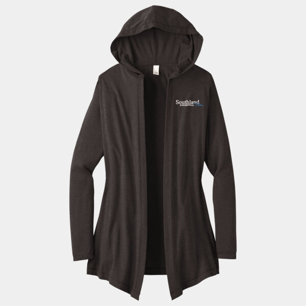 Optional Logo - Women's Perfect Tri ® Hooded Cardigan (low stock) Thumbnail