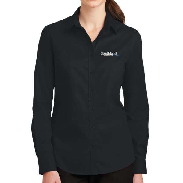 Optional Logo - Ladies SuperPro ™ Twill Shirt Thumbnail