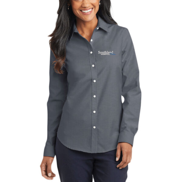 Optional Logo - Ladies SuperPro Oxford Shirt Thumbnail