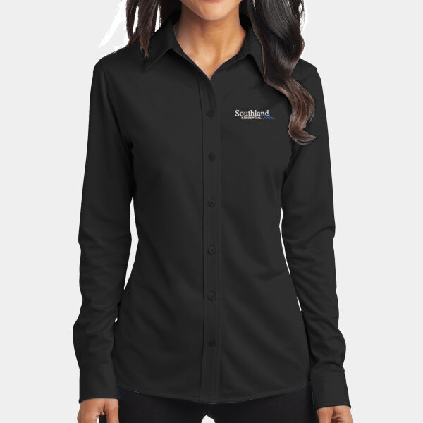 Optional Logo - Ladies Dimension Knit Dress Shirt Thumbnail