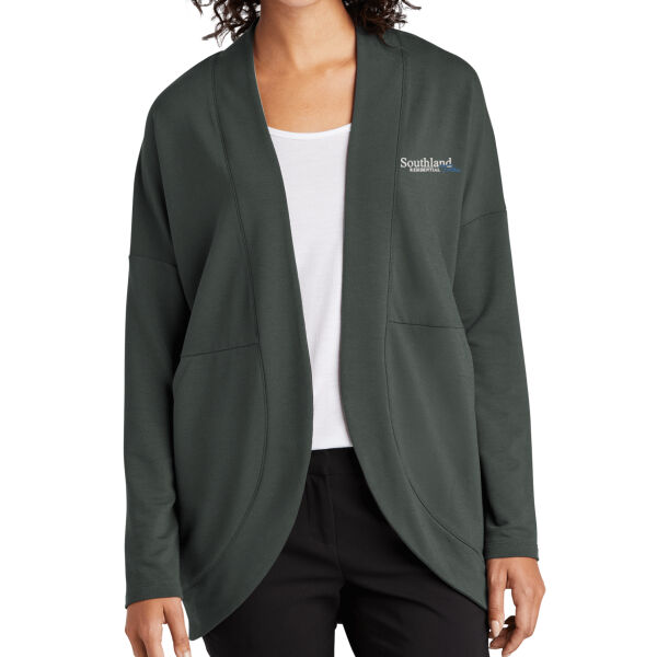 Optional Logo - Women's Stretch Open Front Cardigan Thumbnail