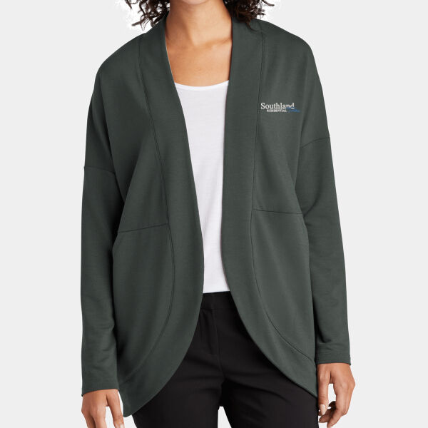 Optional Logo - Women's Stretch Open Front Cardigan Thumbnail