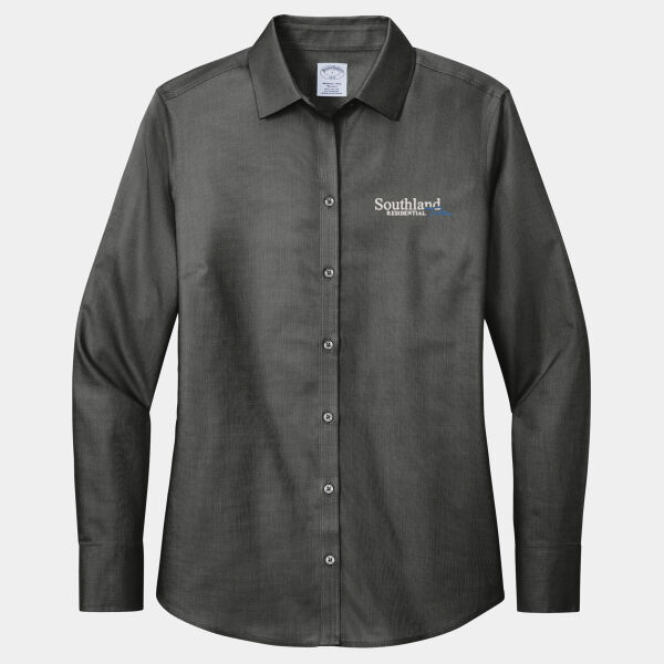 Optional Logo - Women's Wrinkle Free Stretch Nailhead Shirt Thumbnail