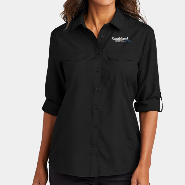 Optional Logo - Women's Long Sleeve UV Daybreak Shirt Thumbnail