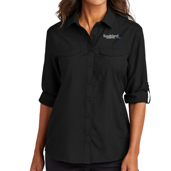 Optional Logo - Women's Long Sleeve UV Daybreak Shirt Thumbnail