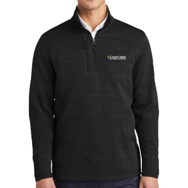 Optional Logo - Sweater Fleece 1/4 Zip Thumbnail