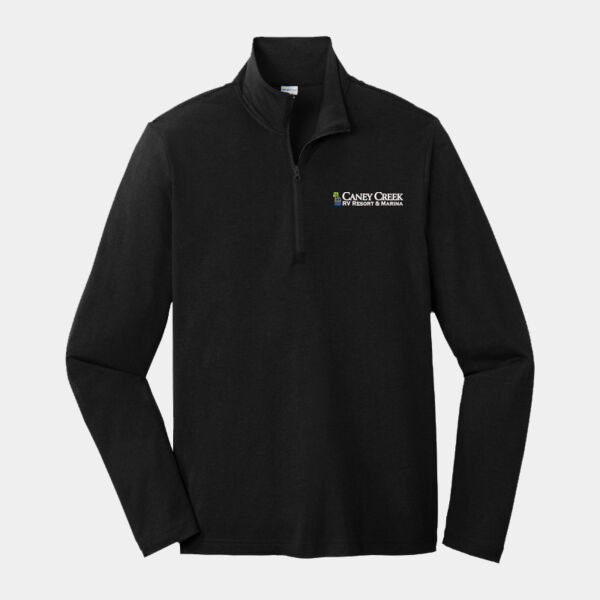 Optional Logo - PosiCharge ® Tri Blend Wicking 1/4 Zip Pullover Thumbnail