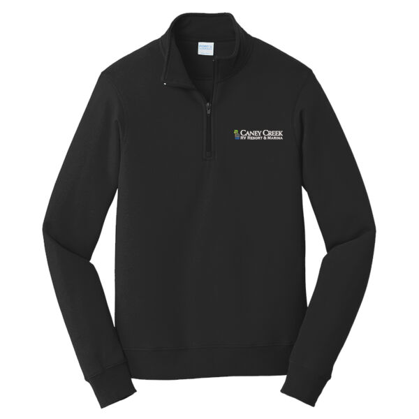 Optional Logo - Fan Favorite Fleece 1/4 Zip Pullover Sweatshirt Thumbnail