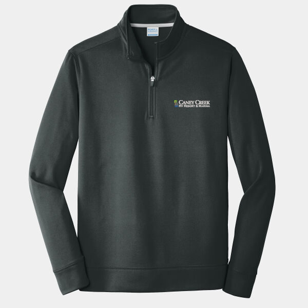 Optional Logo - Performance Fleece 1/4 Zip Pullover Sweatshirt Thumbnail