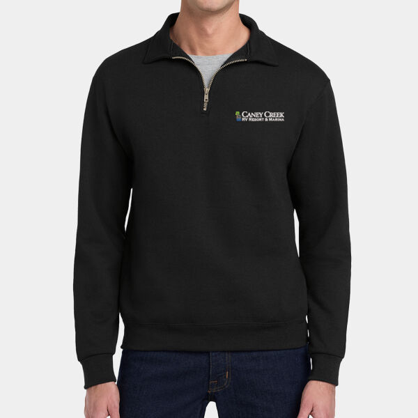 Optional Logo - Super Sweats ® NuBlend ® 1/4 Zip Sweatshirt with Cadet Collar Thumbnail