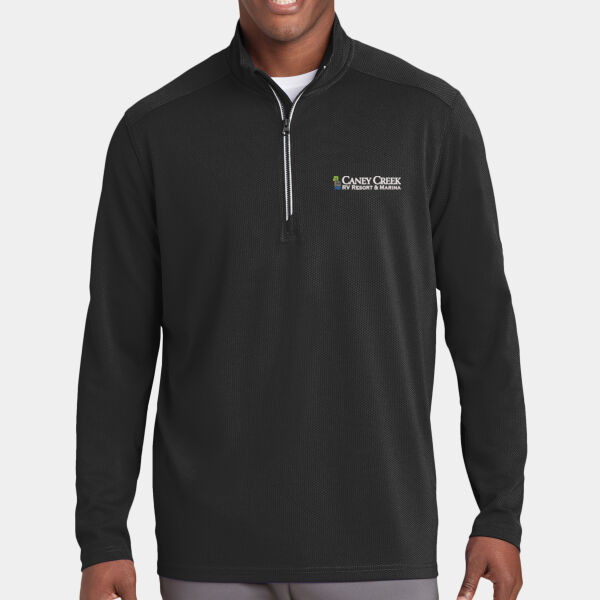 Optional Logo - Sport Wick ® Textured 1/4 Zip Pullover Thumbnail