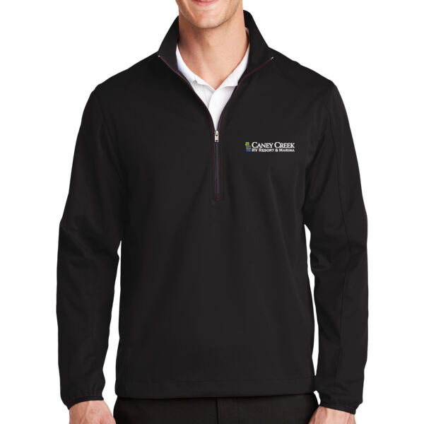 Optional Logo - Active 1/2 Zip Soft Shell Jacket Thumbnail