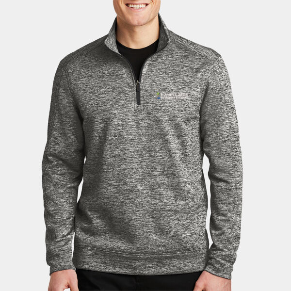 Optional Logo - PosiCharge ® Electric Heather Fleece 1/4 Zip Pullover Thumbnail