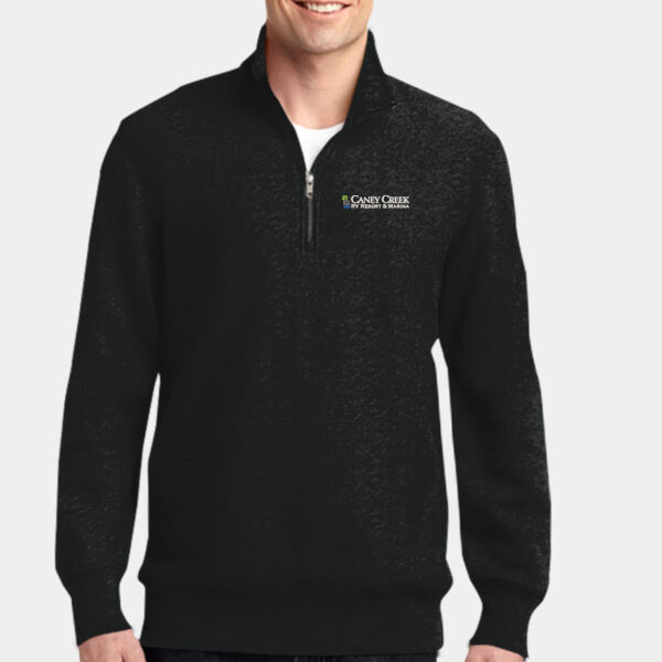Optional Logo - Super Heavyweight 1/4 Zip Pullover Sweatshirt Thumbnail