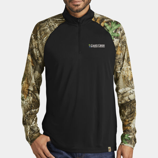 Optional Logo - Realtree ® Colorblock Performance 1/4 Zip Thumbnail
