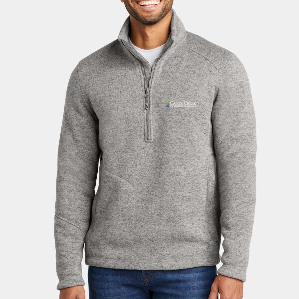 Optional Logo - Arc Sweater Fleece 1/4 Zip Thumbnail