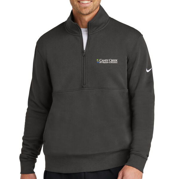 Optional Logo - Club Fleece Sleeve Swoosh 1/2 Zip Thumbnail