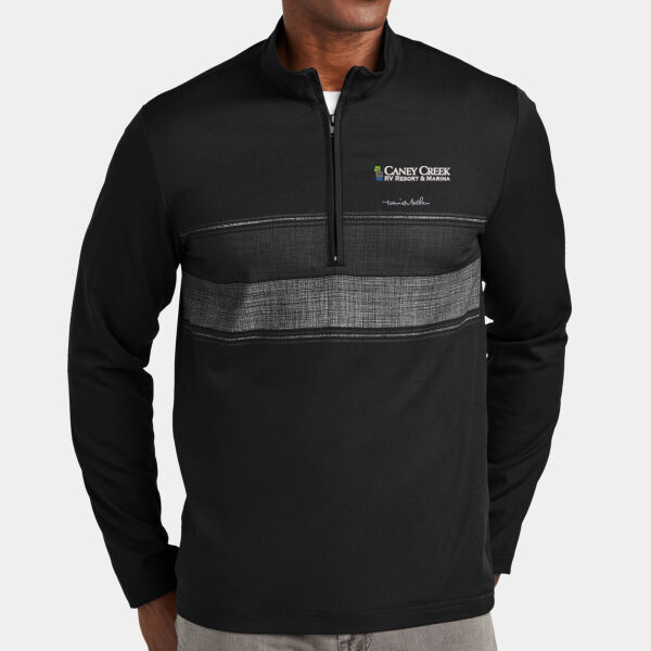 Optional Logo - Balboa Chest Stripe 1/4 Zip Thumbnail