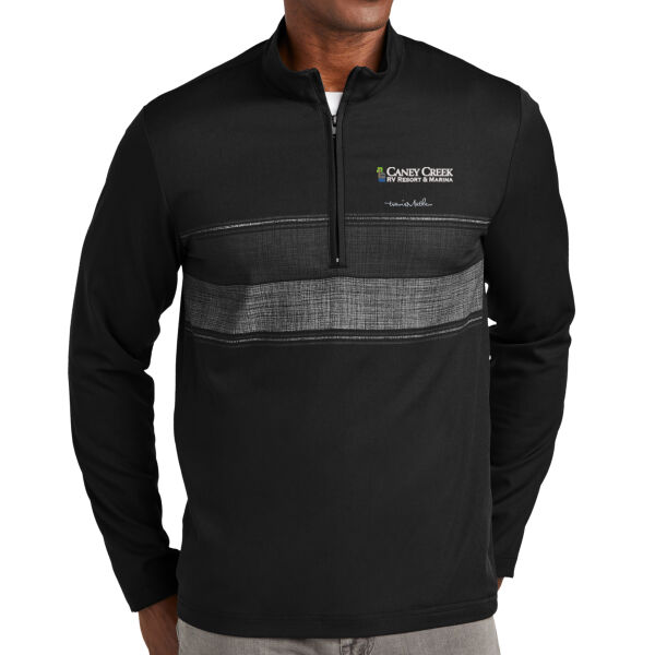Optional Logo - Balboa Chest Stripe 1/4 Zip Thumbnail