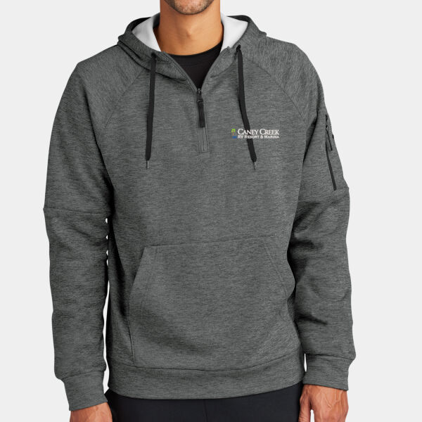 Optional Logo - Therma FIT Pocket 1/4 Zip Fleece Hoodie Thumbnail