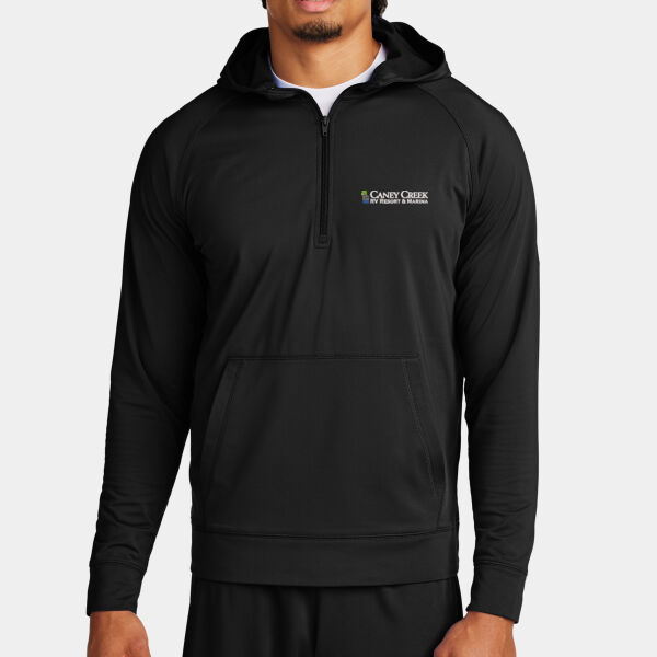 Optional Logo - Sport Wick ® Stretch 1/2 Zip Hoodie Thumbnail