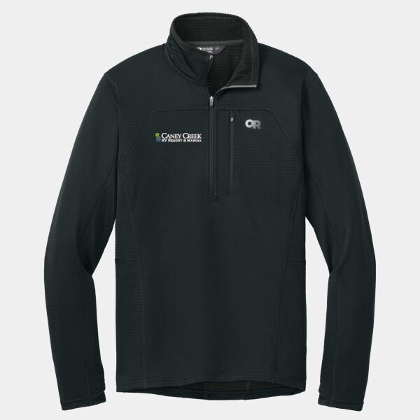 Optional Logo - Tech Grid 1/4 Zip Fleece Thumbnail