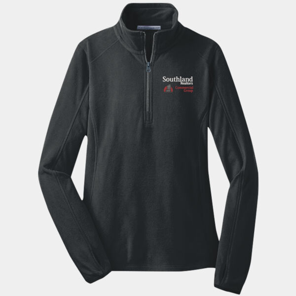 Optional Logo - Ladies Microfleece 1/2 Zip Pullover Thumbnail