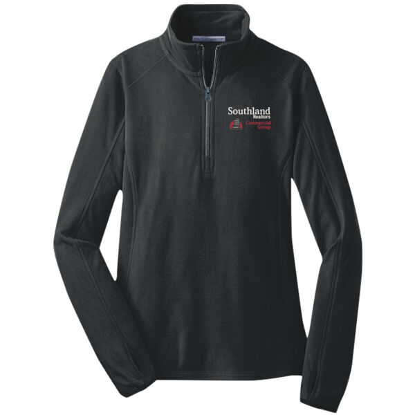Optional Logo - Ladies Microfleece 1/2 Zip Pullover Thumbnail