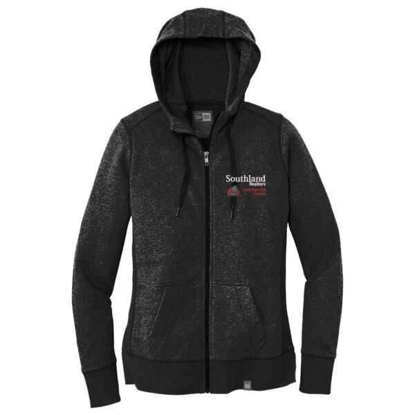 Optional Logo - Ladies French Terry Full Zip Hoodie Thumbnail