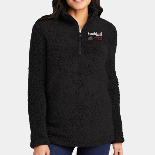 Optional Logo - Ladies Cozy 1/4 Zip Fleece Thumbnail