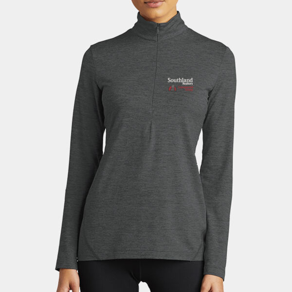 Optional Logo - Ladies Exchange 1.5 Long Sleeve 1/2 Zip Thumbnail