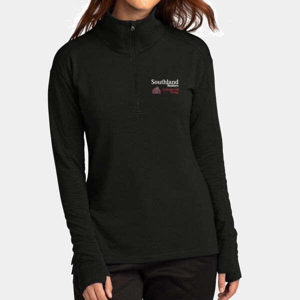 Optional Logo - Ladies Sport Wick ® Flex Fleece 1/4 Zip Thumbnail