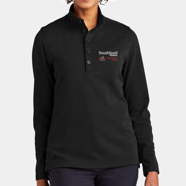 Optional Logo - Women's Mid Layer Stretch 1/2 Button Thumbnail