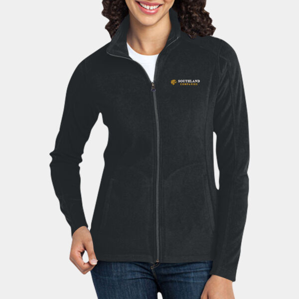 Optional Logo - Ladies Microfleece Jacket Thumbnail