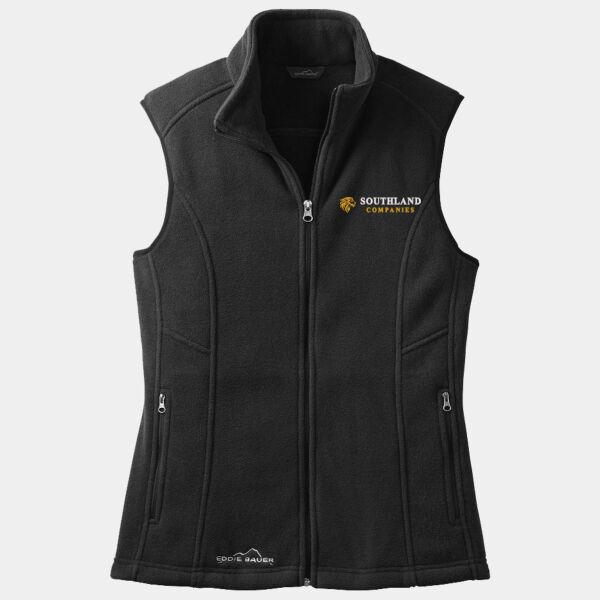 Optional Logo - Ladies Fleece Vest Thumbnail