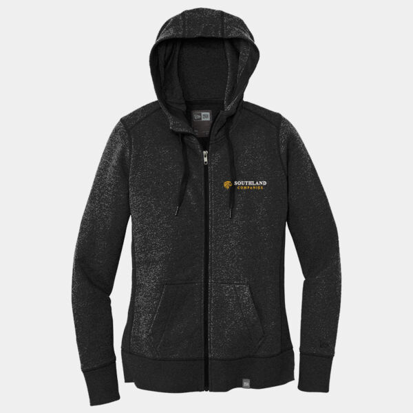 Optional Logo - Ladies French Terry Full Zip Hoodie Thumbnail