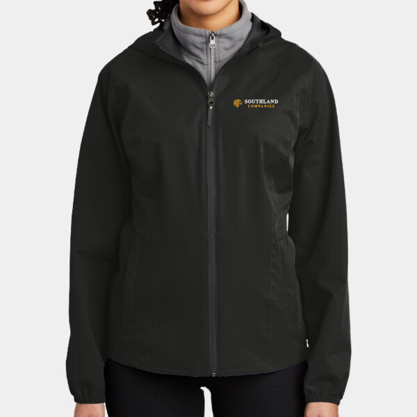 Optional Logo - Ladies Essential Rain Jacket Thumbnail