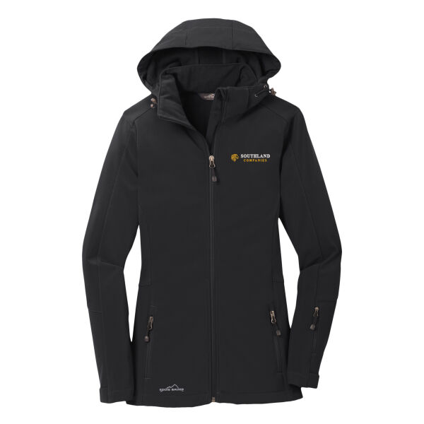 Optional Logo - Ladies Hooded Soft Shell Parka Thumbnail
