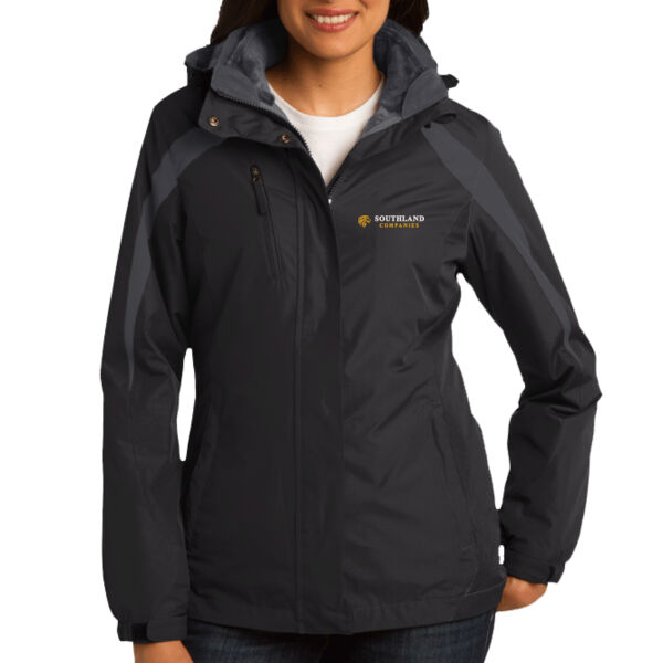 Optional Logo - Ladies Colorblock 3 in 1 Jacket Thumbnail
