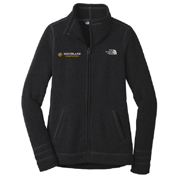 Optional Logo - Ladies Sweater Fleece Jacket Thumbnail