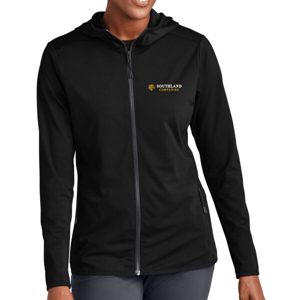 Optional Logo - Ladies Circuit Hooded Full Zip Thumbnail