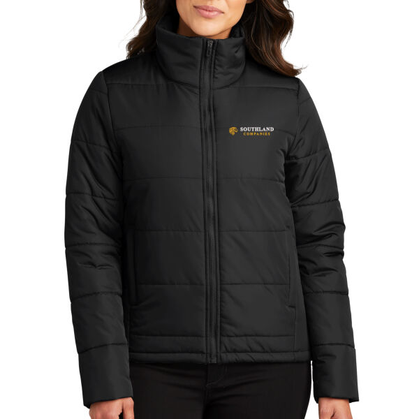 Optional Logo - Ladies Puffer Jacket Thumbnail