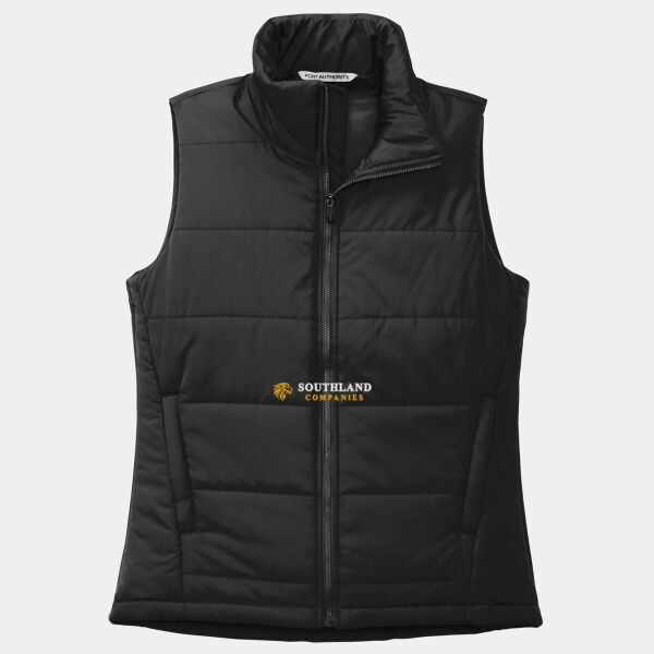 Optional Logo - Ladies Puffer Vest Thumbnail