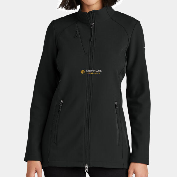 Optional Logo - Ladies Stretch Soft Shell Jacket Thumbnail