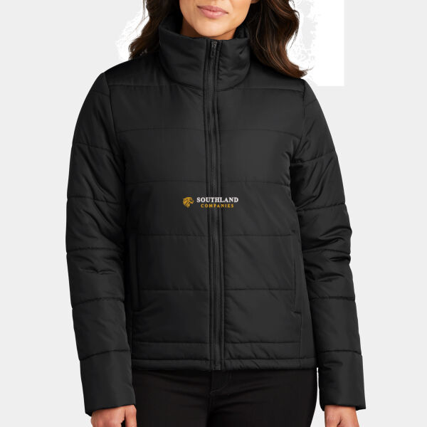 Optional Logo - Ladies Puffer Jacket Thumbnail