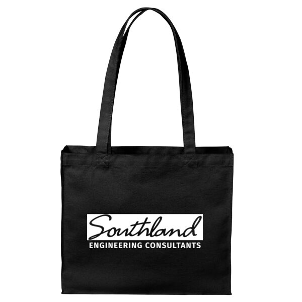 Ooptional Logo - Cotton Canvas Shopper Tote Thumbnail