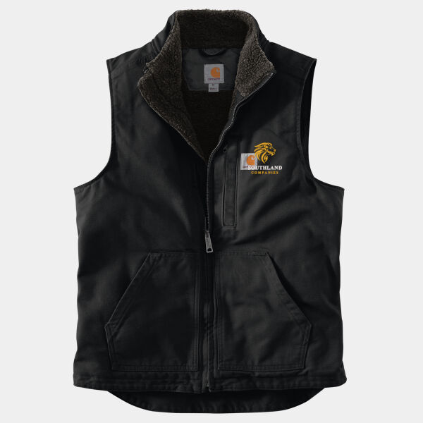 Optional Logo - Sherpa Lined Mock Neck Vest Thumbnail
